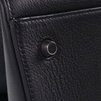 Celine Edgeback Large Handbag Black Leather Silver — view 6