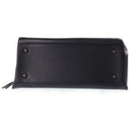 Celine Edgeback Large Handbag Black Leather Silver — view 4