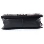 Chanel Boy 25 Chain Shoulder Bag Wild Stitch Black — view 4