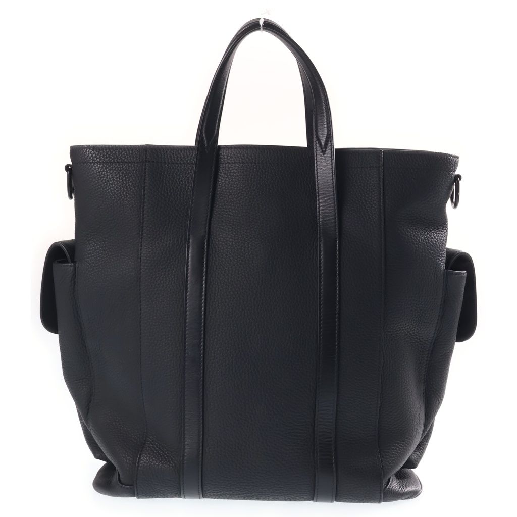 Louis Vuitton Christopher Tote Shoulder Bag Taurillon Black Strap — view 2