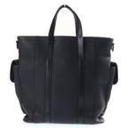 Louis Vuitton Christopher Tote Shoulder Bag Taurillon Black Strap — view 2