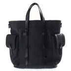 Louis Vuitton Christopher Tote Shoulder Bag Taurillon Black Strap