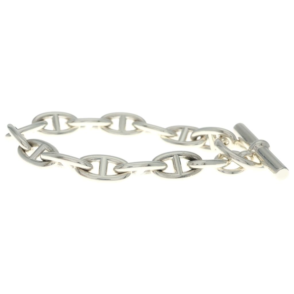Hermes Chaine D'ancre GM 14 Links Bracelet Silver — view 3