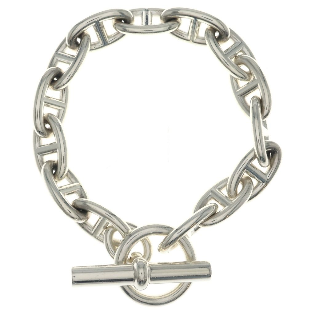 Hermes Chaine D'ancre GM 14 Links Bracelet Silver