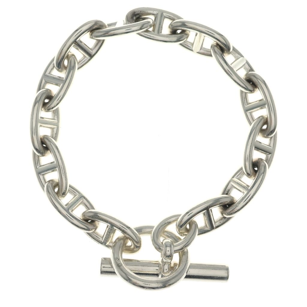 Hermes Chaine D'ancre GM 14 Links Bracelet Silver — view 2