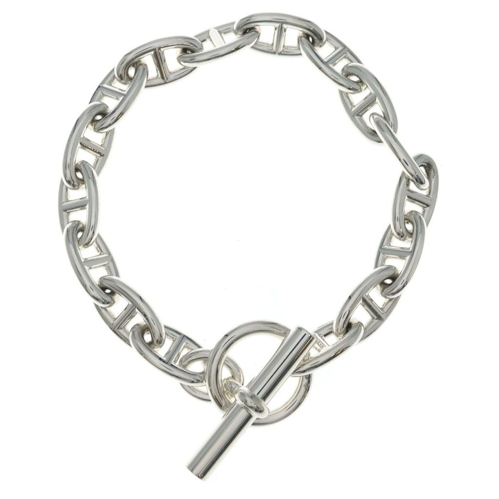 Hermes Chaine D'ancre GM 16 Links Bracelet Silver