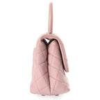 Chanel Quilted Coco Handle Chain Shoulder Bag Pink Caviar Leather 23 — view 3