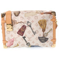 Louis Vuitton Flight Mode Side Trunk GM Shoulder Bag Beige Canvas Leather