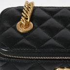 Chanel Vanity Chain Shoulder Bag Black Gold Lambskin — view 6
