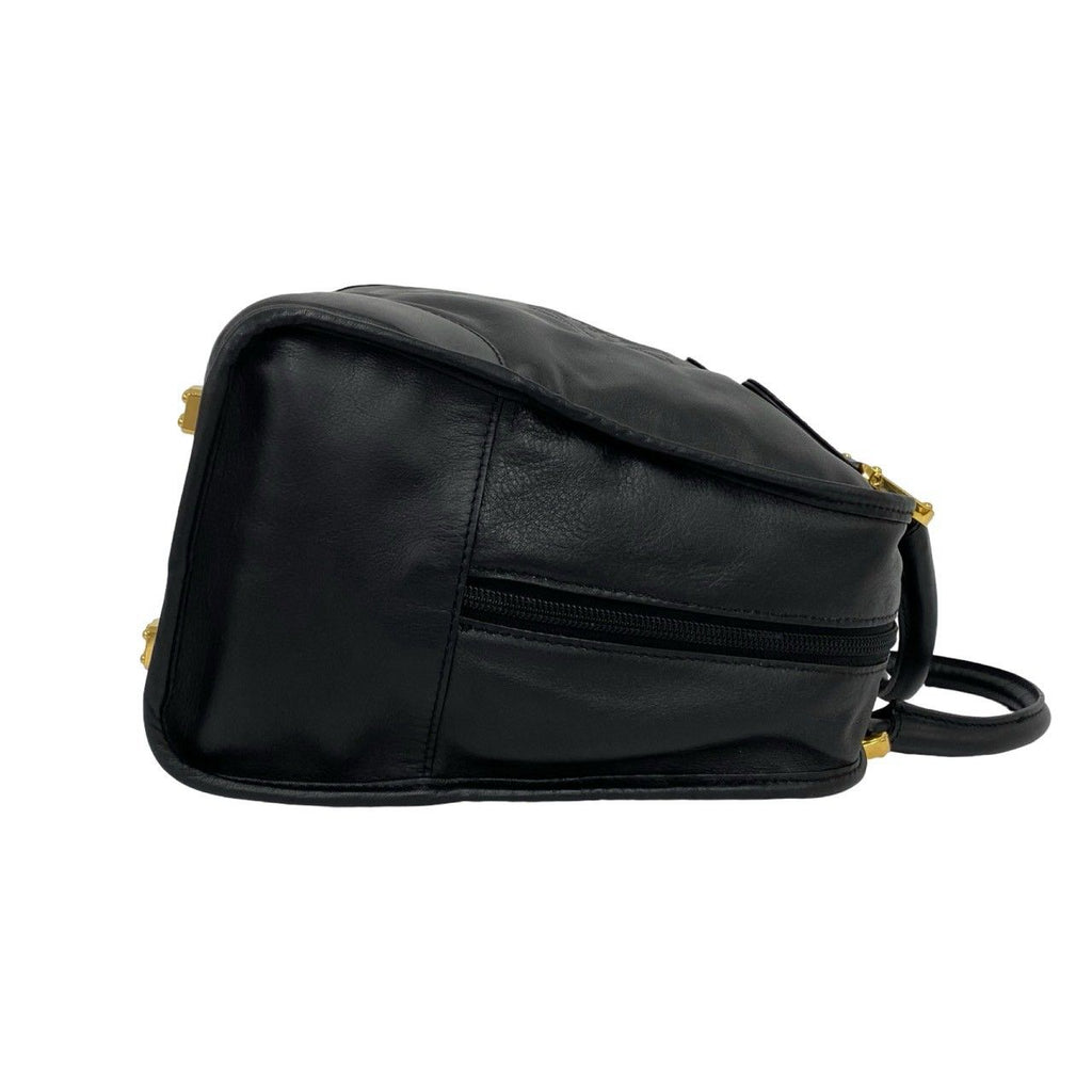 Loewe Vintage Amazona Anagram Logo Leather Mini Boston Bag Black — view 6
