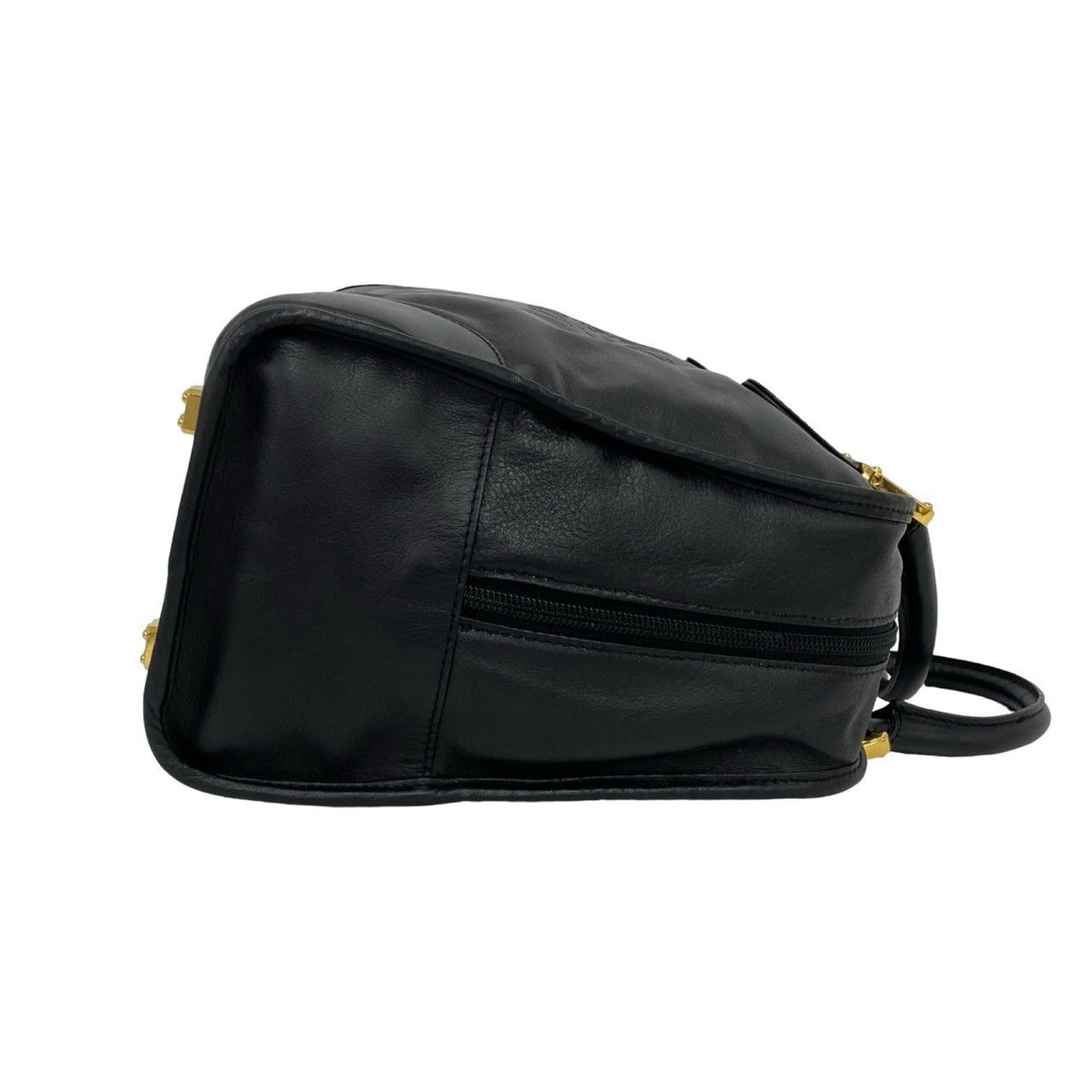 Loewe Vintage Amazona Anagram Logo Leather Mini Boston Bag Black — view 6