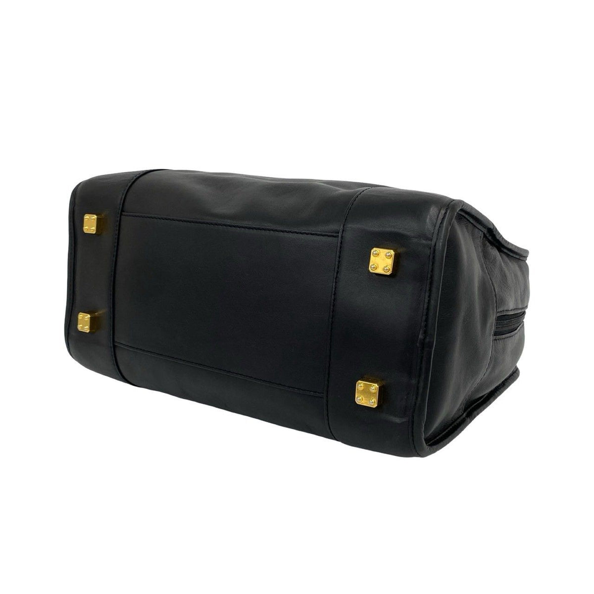 Loewe Vintage Amazona Anagram Logo Leather Mini Boston Bag Black — view 8