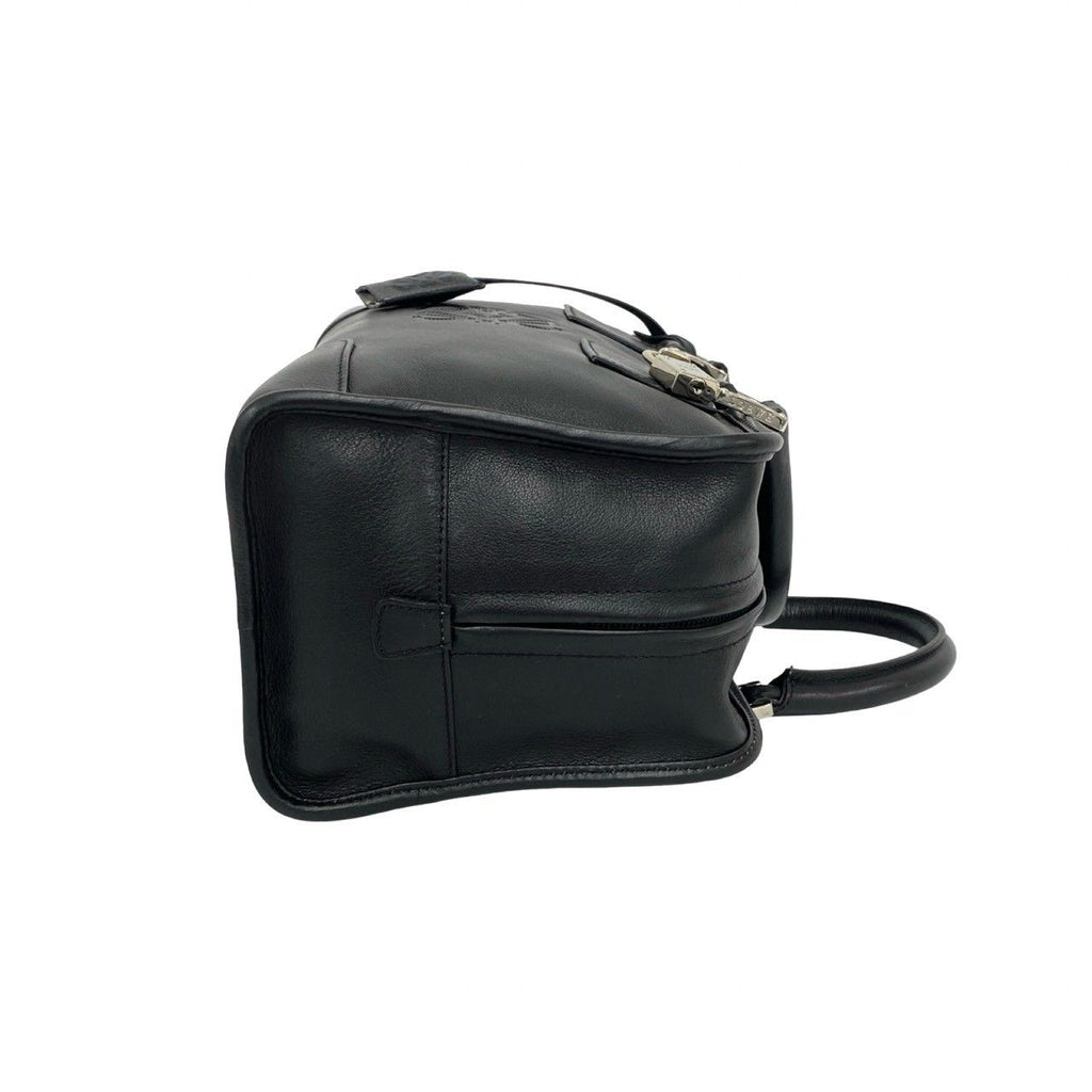 Loewe Amazona 28 Anagram Logo Leather Mini Boston Bag Black with Key — view 6