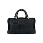 Loewe Amazona 28 Anagram Logo Leather Mini Boston Bag Black with Key — view 3
