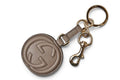 Gucci Key Ring Key Holder Bag Charm Double G Interlocking G Greige Gold