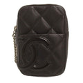 Chanel Cambon Line Galet Case Pouch Belt Dark Brown