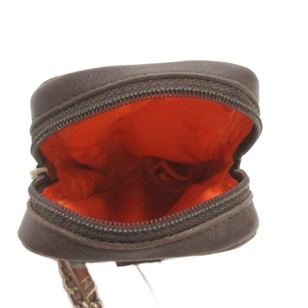 Chanel Cambon Line Galet Case Pouch Belt Dark Brown — view 5