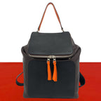 Loewe Goya Anagram Logo Calf Leather Backpack Brown Black