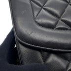 Chanel Chain Shoulder Bag Quilted 25 CC Logo Diana Lambskin Black — view 7