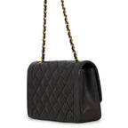 Chanel Chain Shoulder Bag Quilted 25 CC Logo Diana Lambskin Black — view 2