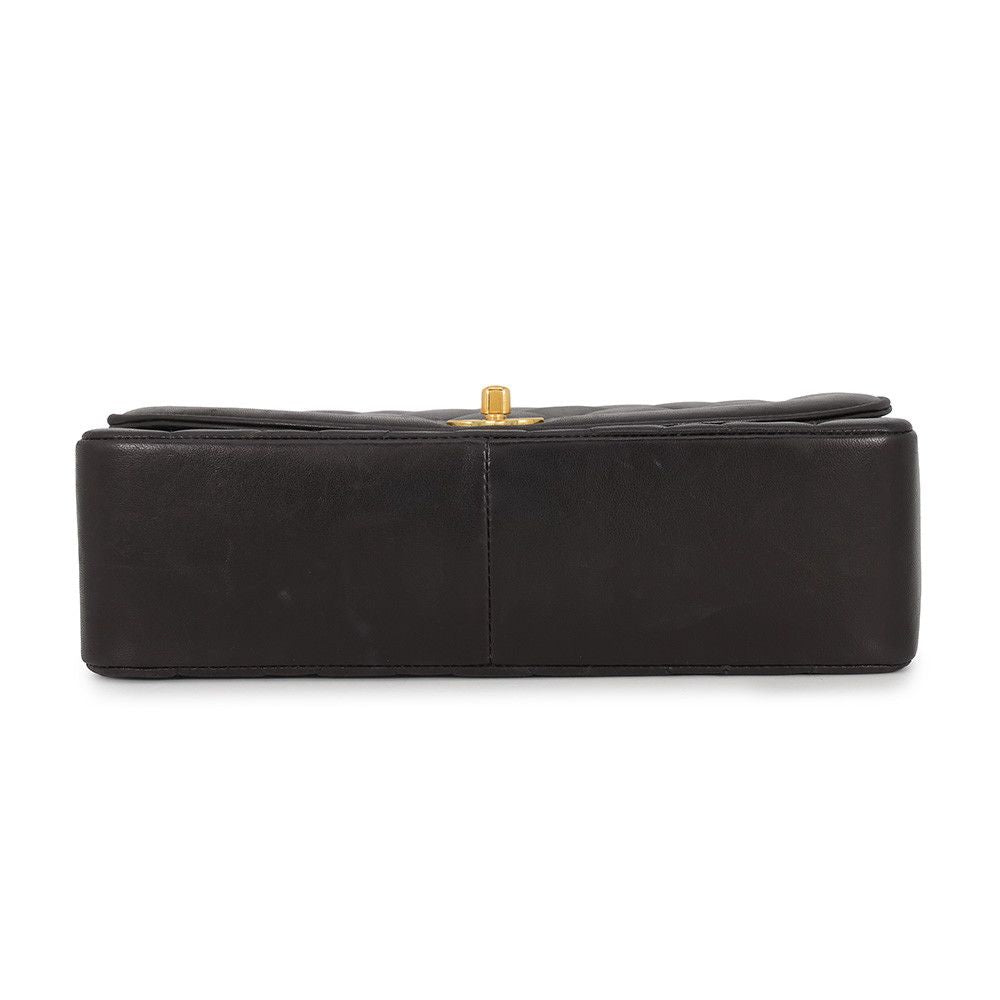 Chanel Chain Shoulder Bag Quilted 25 CC Logo Diana Lambskin Black — view 3