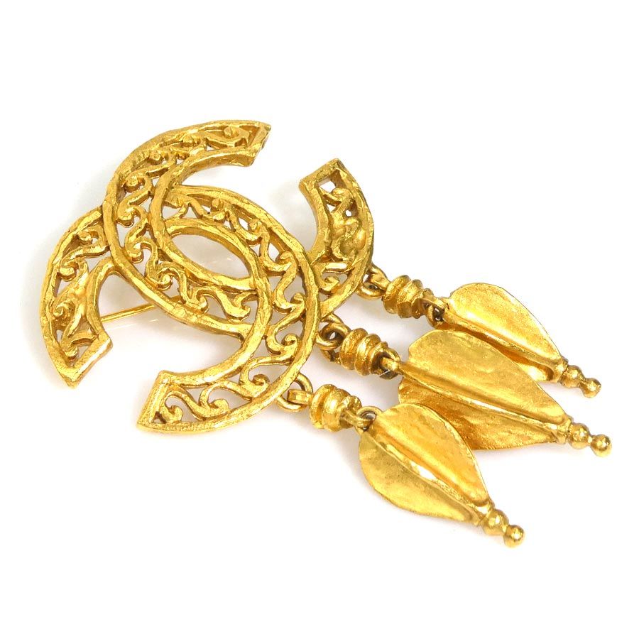 Chanel Brooch CC Logo — view 2