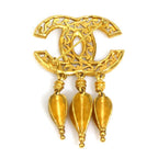 Chanel Brooch CC Logo — view 4
