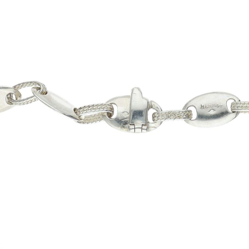 Hermes Chouroi Silver Necklace — view 3
