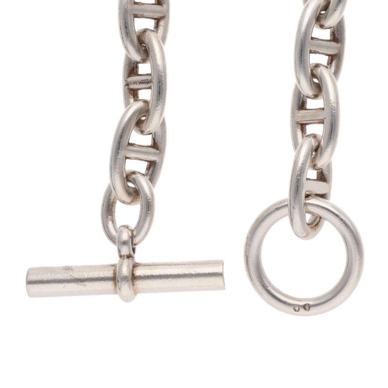 Hermes Chaine D'ancre Silver Choker Necklace GM — view 4
