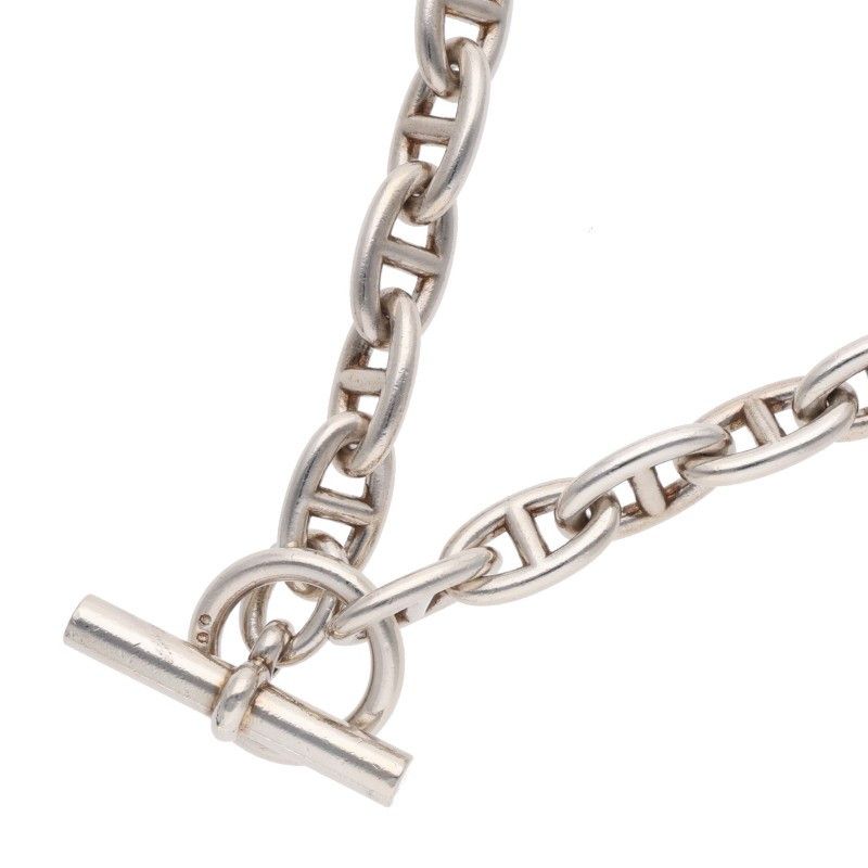 Hermes Chaine D'ancre Silver Choker Necklace GM