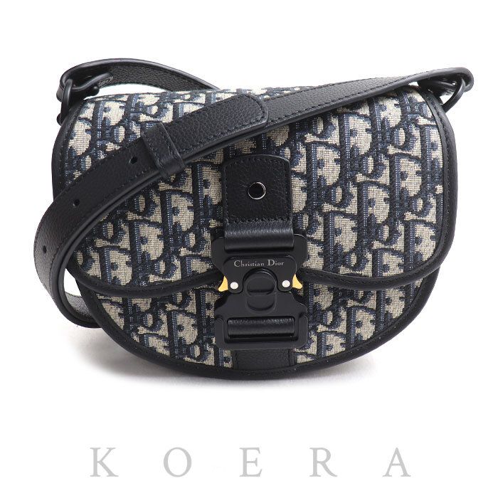 Dior Gallop Oblique Jacquard Shoulder Bag Navy