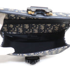 Dior Gallop Oblique Jacquard Shoulder Bag Navy — view 4