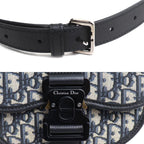 Dior Gallop Oblique Jacquard Shoulder Bag Navy — view 7