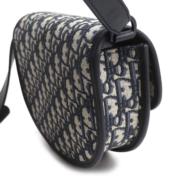 Dior Gallop Oblique Jacquard Shoulder Bag Navy — view 2