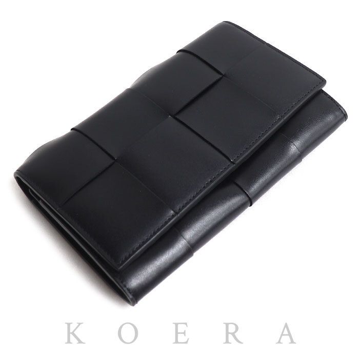 Bottega Veneta Maxi Intre Wallet Black