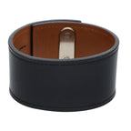 Hermes Intense Silver Leather Bracelet — view 2