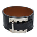 Hermes Intense Silver Leather Bracelet