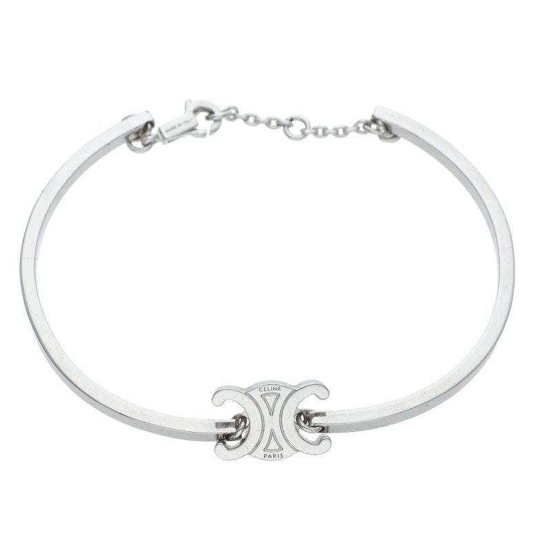 Celine Triomphe Silver Bracelet