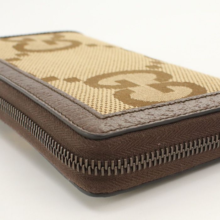 Gucci Diana Wallet Zip Around Jumbo GG Canvas — view 4