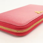 Prada Vitello Move Wallet Zip Around Calfskin — view 8