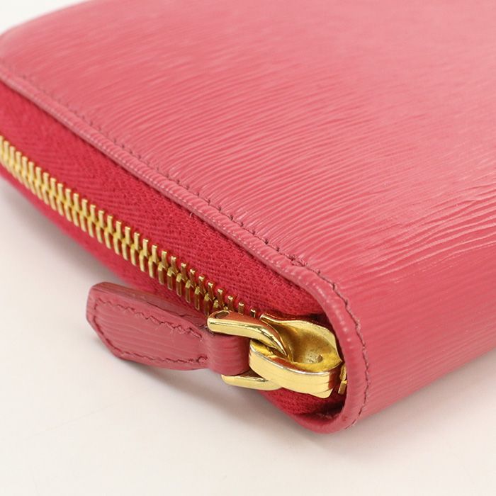 Prada Vitello Move Wallet Zip Around Calfskin — view 6