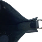 Hermes Remes Shoulder Bag Evelyne TPM Sellier Black Silver Epsom — view 6