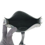 Hermes Remes Shoulder Bag Evelyne TPM Sellier Black Silver Epsom — view 4