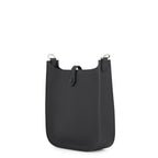 Hermes Remes Shoulder Bag Evelyne TPM Sellier Black Silver Epsom — view 2