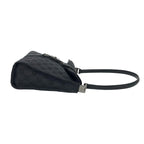 Gucci Jackie GG Pattern Canvas Leather Shoulder Bag Black — view 6