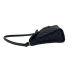 Gucci Jackie GG Pattern Canvas Leather Shoulder Bag Black — view 5