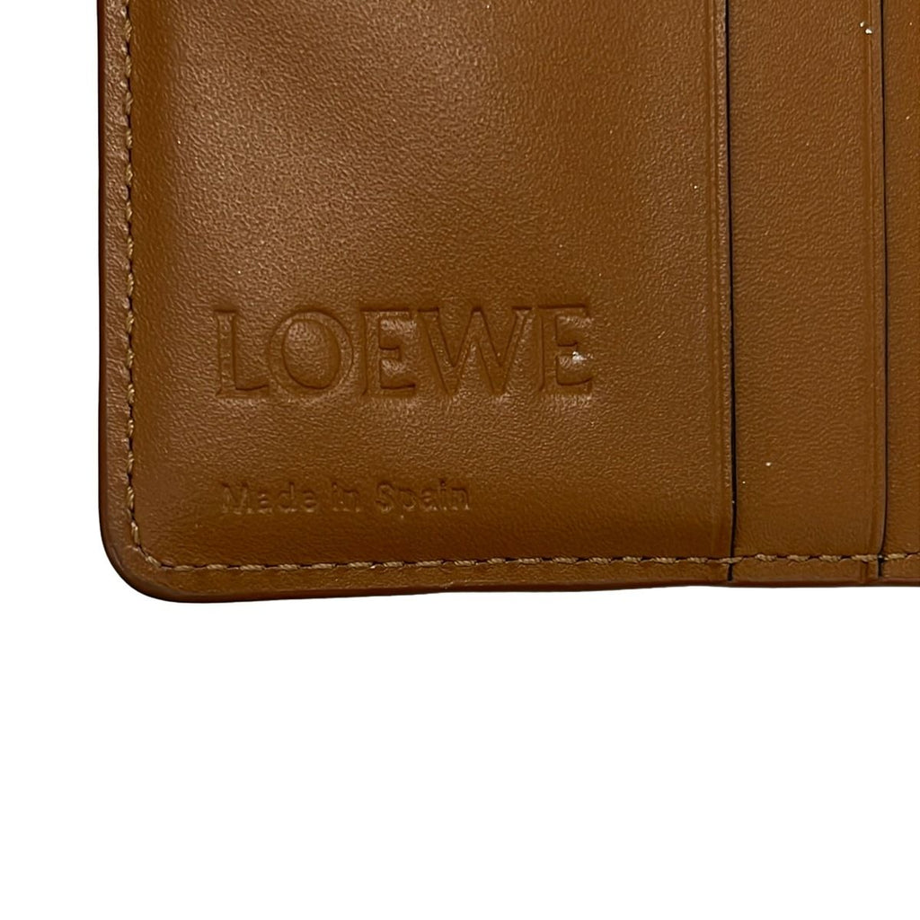 Loewe Bifold Wallet Puzzle Ivory Beige Light Gray Zip Around Leather — view 5