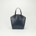 Hermes Cokers Tote Box Calf Navy Gold Handbag