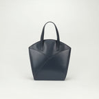 Hermes Cokers Tote Box Calf Navy Gold Handbag
