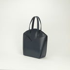 Hermes Cokers Tote Box Calf Navy Gold Handbag — view 2